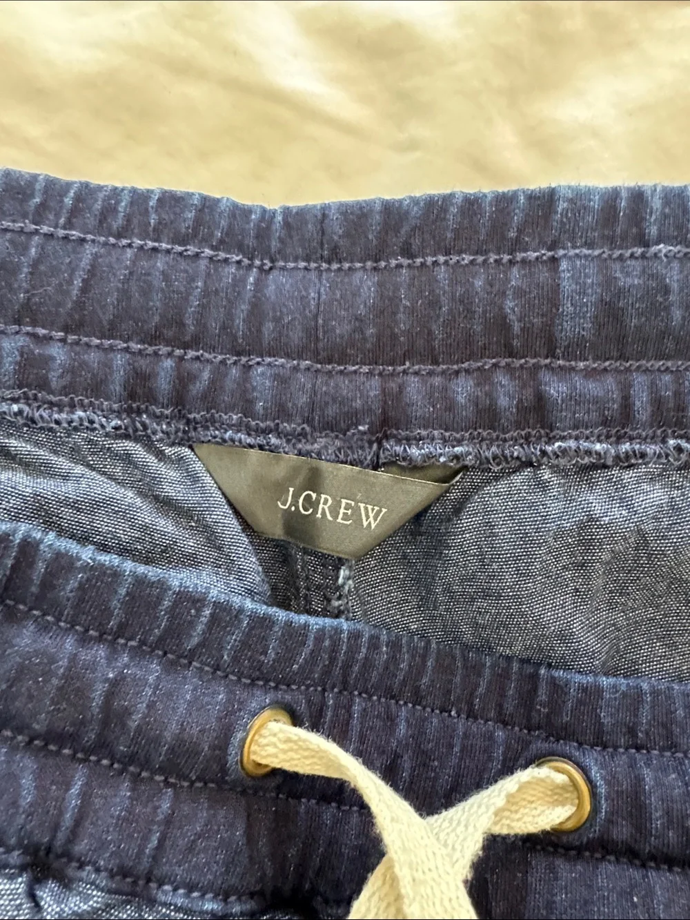 J. Crew Indigo Drawstring Athletic Shorts